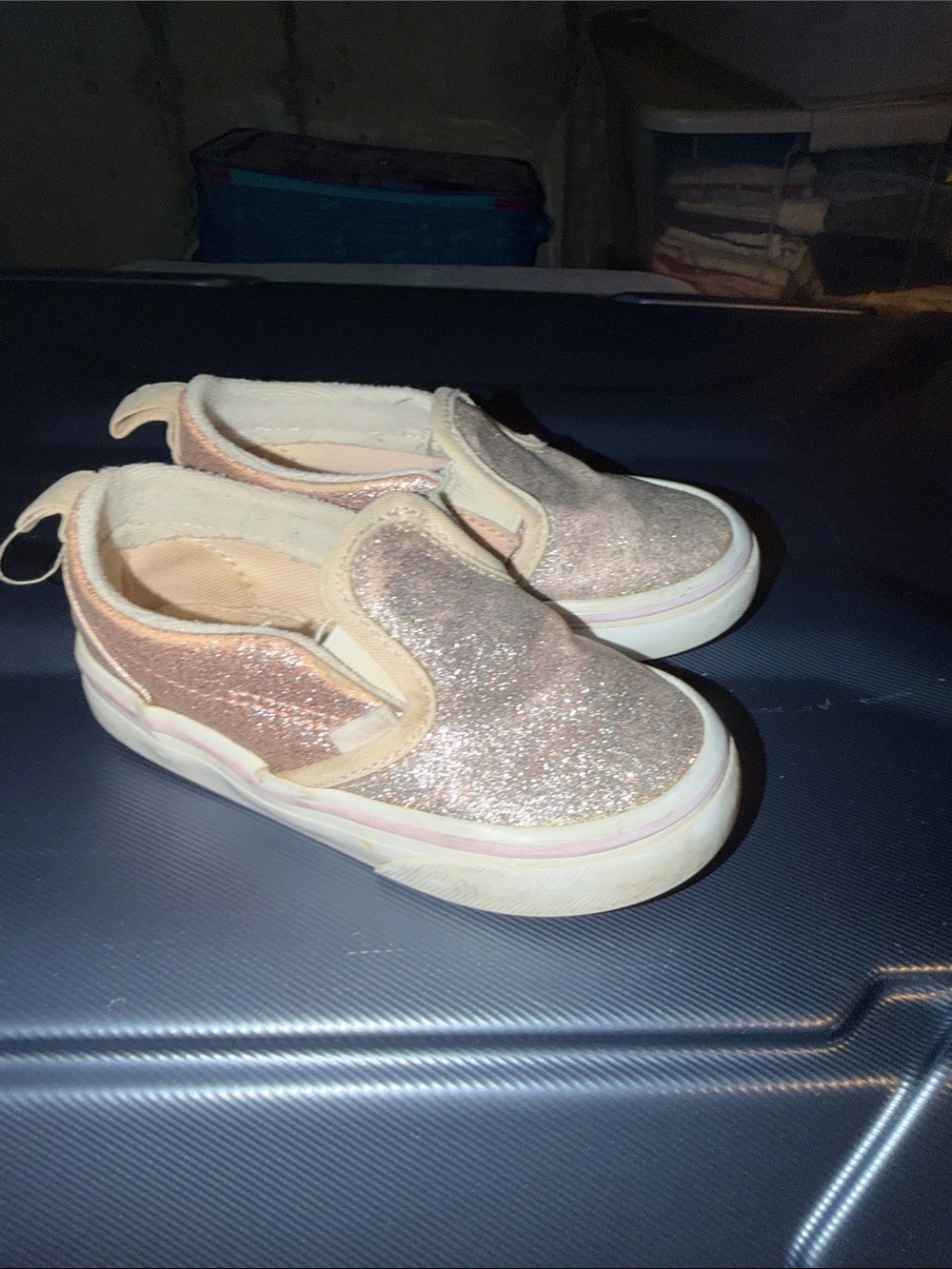 Vans Kids Glitter Slip-On Sneakers - Pink